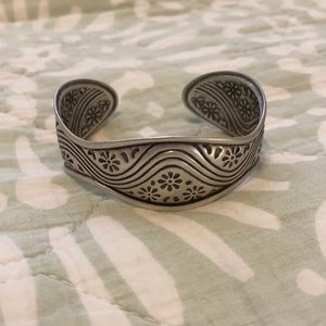 Lia Sophia silver cuff bracelet, never worn